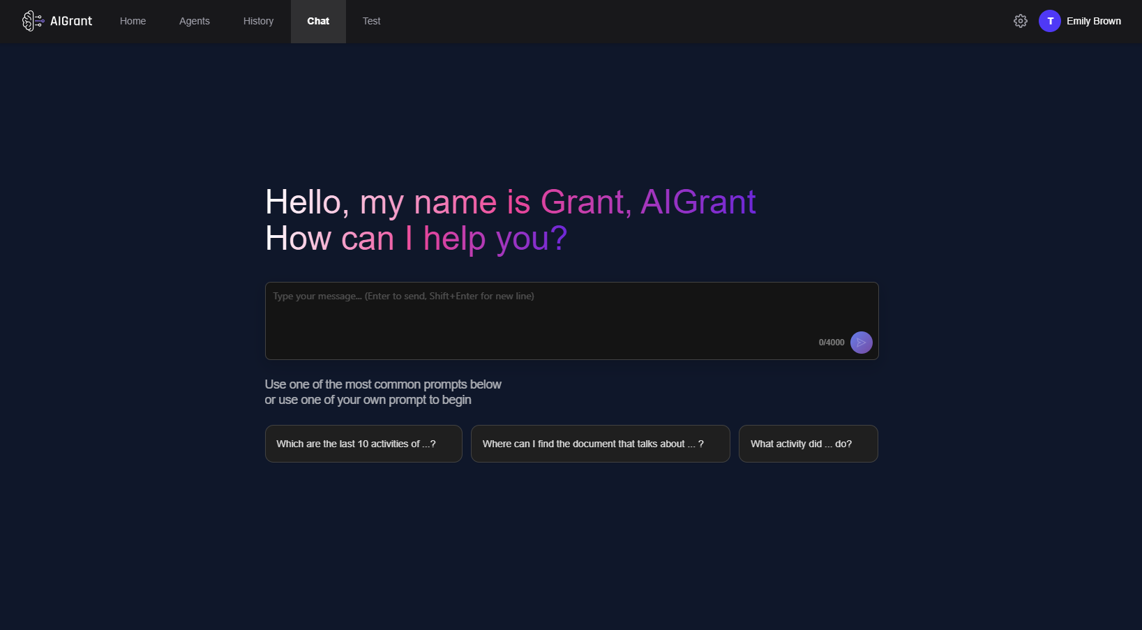 AIGrant screenshot